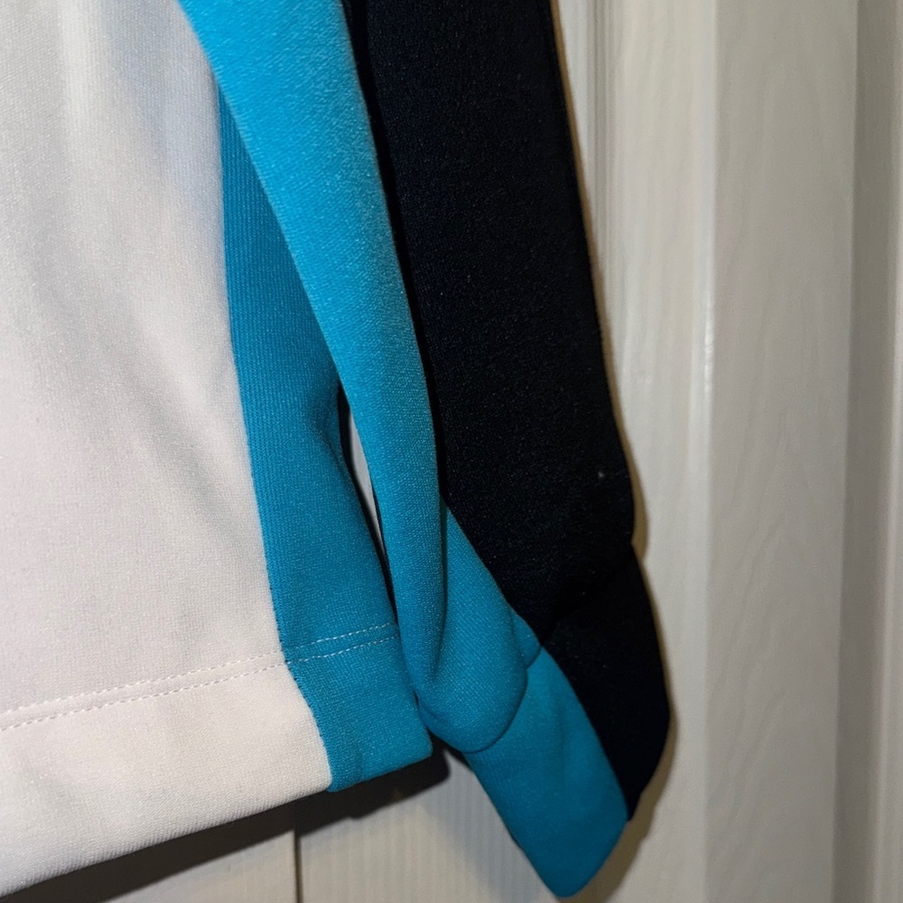 DKNY Black, White, and Teal Jacket - Picture 7 of 8